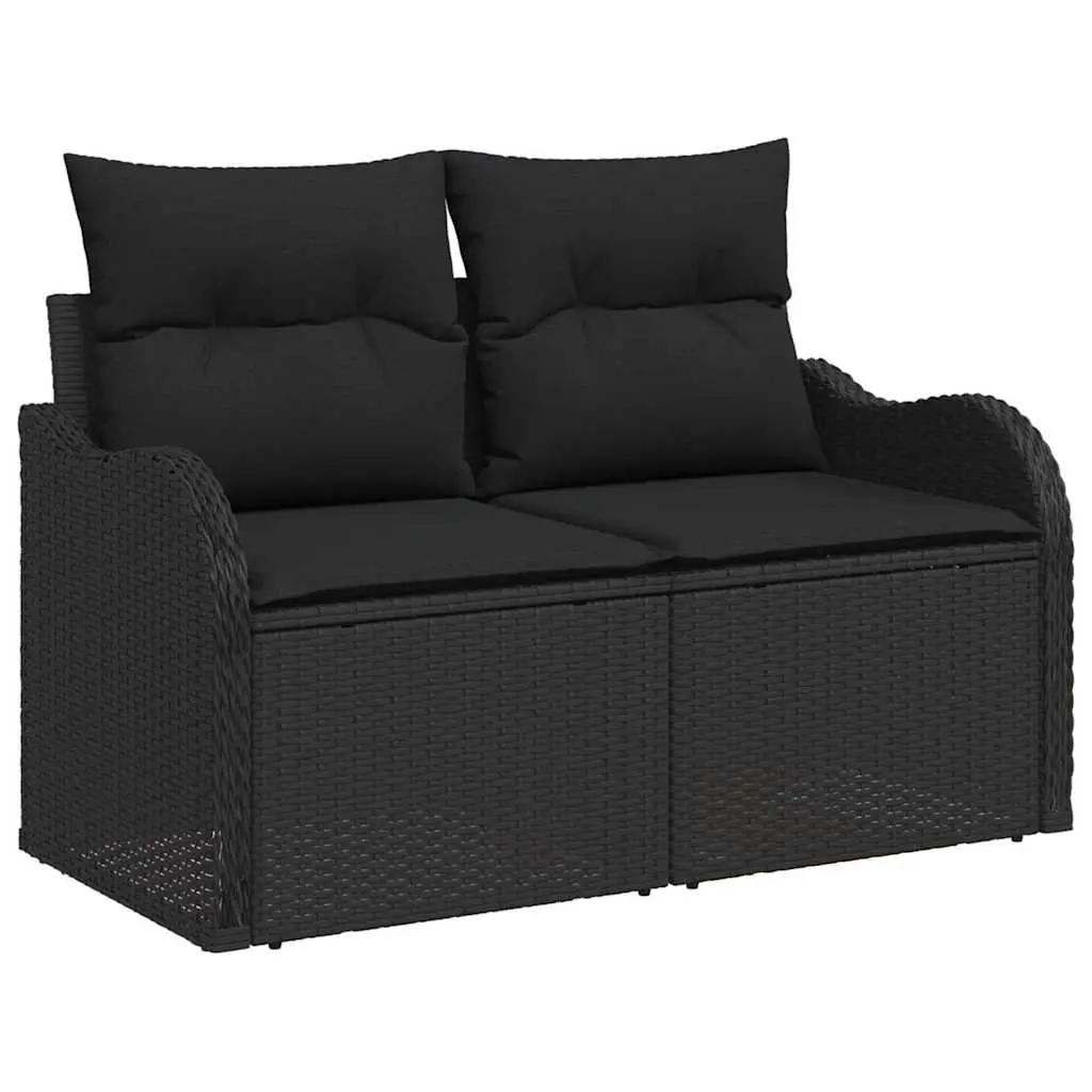 Modular Garden Sofa Set for Patio and Backyard 5 Piece Black