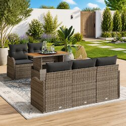 Specifications of Grey Modular Garden Sofa Set - 6 Pieces