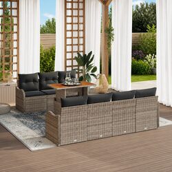 8-Piece Garden Sofa Set - Dimensions, Materials, and More
