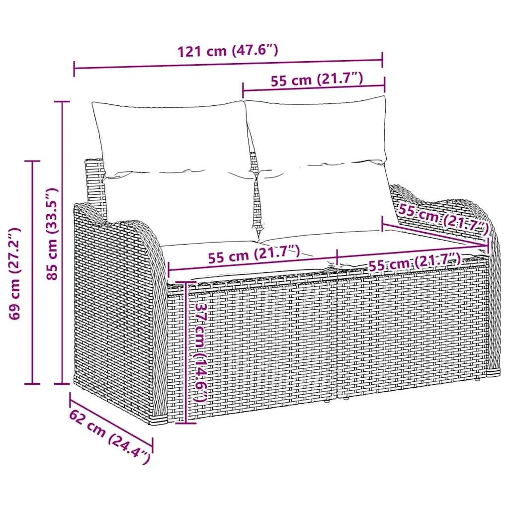 8-Piece Outdoor Sofa Set