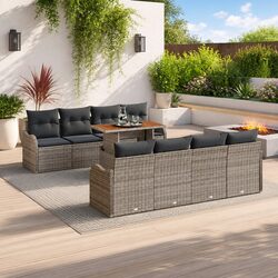 Specifications of the 7-Piece Grey Garden Sofa Set