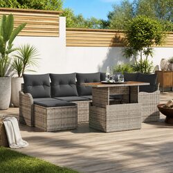 Specifications of the 7-Piece Grey Garden Sofa Set