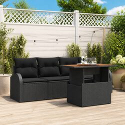 Black 5-Piece Outdoor Sofa Set Specifications