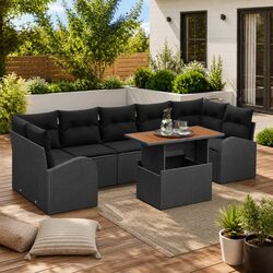 8-Piece Garden Sofa Set: Specifications and Features