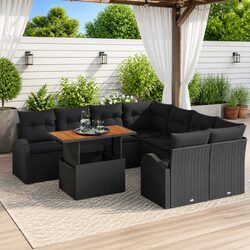 Specifications of 9-Piece Modular Garden Sofa Set