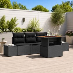 Specifications of 5-Piece Modular Garden Sofa Set