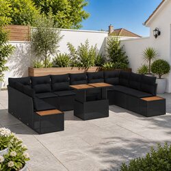 Specifications for 11-Piece Modular Rattan Sofa Set