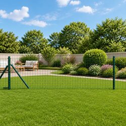 Specifications for Garden Fence Posts: 52 Green Powder-Coated Steel