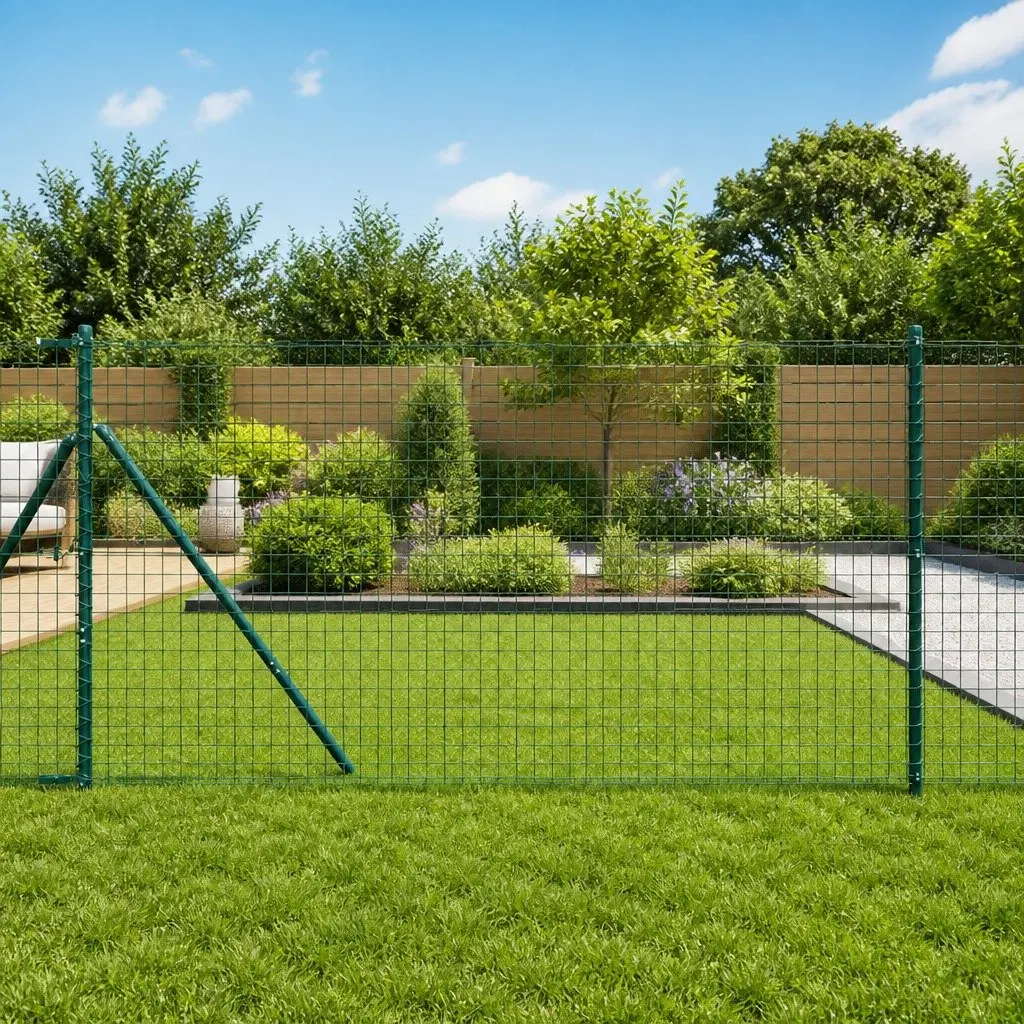 52 Green Embedded Fence Posts