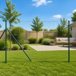 Steel Garden Barrier Posts - 26pcs, Green Color