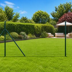 Welded Wire Fence Panel Specifications: 25 x 1 m Green Steel