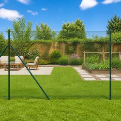 Welded Wire Fence Panel Specifications: 25 x 1.5 m Green Steel