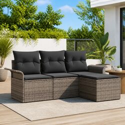 4-Piece Garden Sofa Set: Dimensions & Specs Detailed