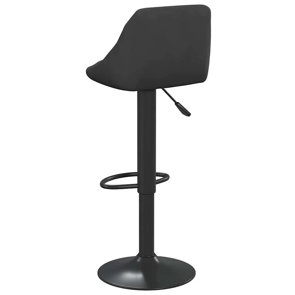 Black Velvet Swivel Bar Stool