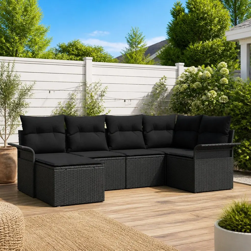 6-Piece Outdoor Modular Sofa Set