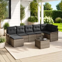 Specifications of 8-Piece Modular Garden Sofa Set
