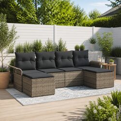 Specifications of 6-Piece Modular Garden Sofa Set