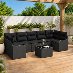 8-Piece Modular Garden Sofa Set Specifications and Details
