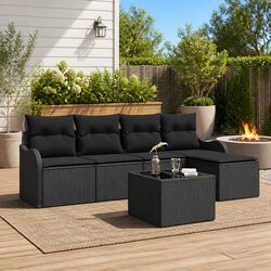 6-Piece Modular Garden Sofa Set: Specs and Features