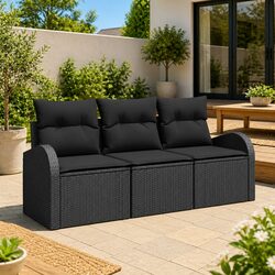 Specifications of Garden Sofa Set: 3-Piece Modular Design