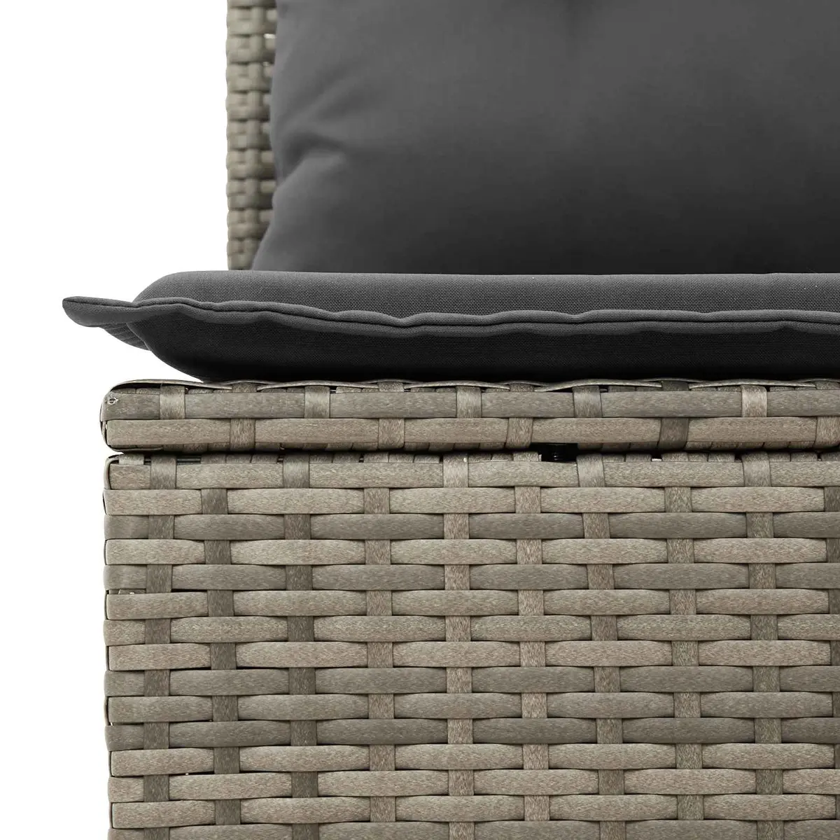 Outdoor Garden Sofa Set 5 Pieces Modular Seating with Storage Grey