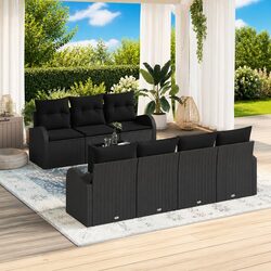 Specifications for 8-Piece Modular Garden Sofa Set