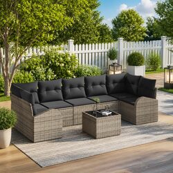 8 Piece Modular Garden Sofa Set: Specs and Features