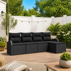 5-Piece Outdoor Sofa Set: Dimensions and Materials