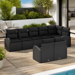 Specifications of 8-Piece Modular Outdoor Sofa Set