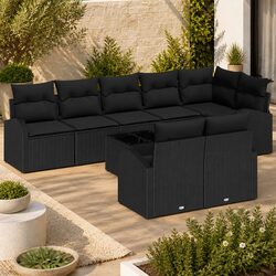 Outdoor Garden Sofa Set Specifications: 9 Modular Pieces