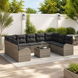 10-Piece Garden Sofa Set Dimensions and Details