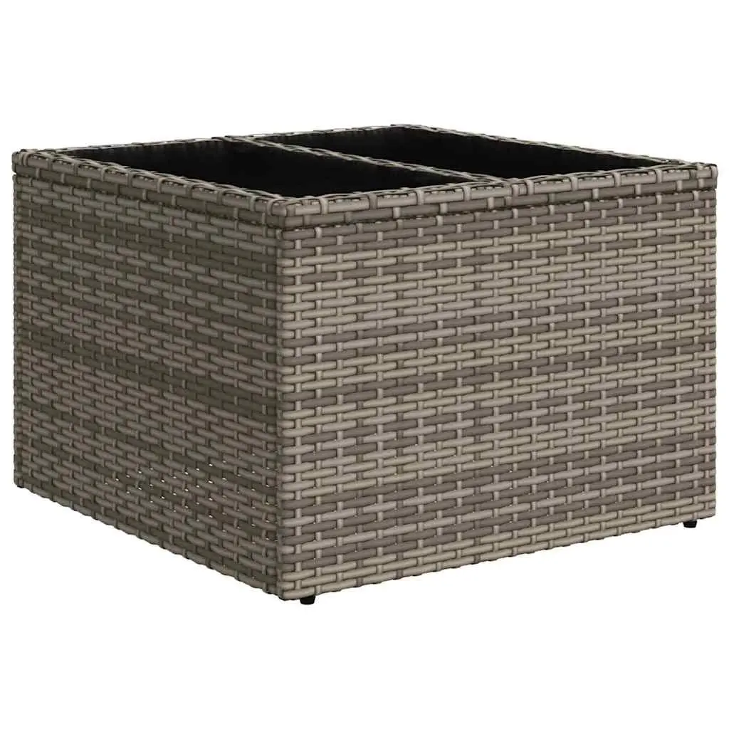 Garden Sofa Set Modular Outdoor Furniture 10 Piece Grey Poly Rattan Patio Lounge