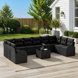 Specifications of 11-Piece Outdoor Modular Garden Sofa Set