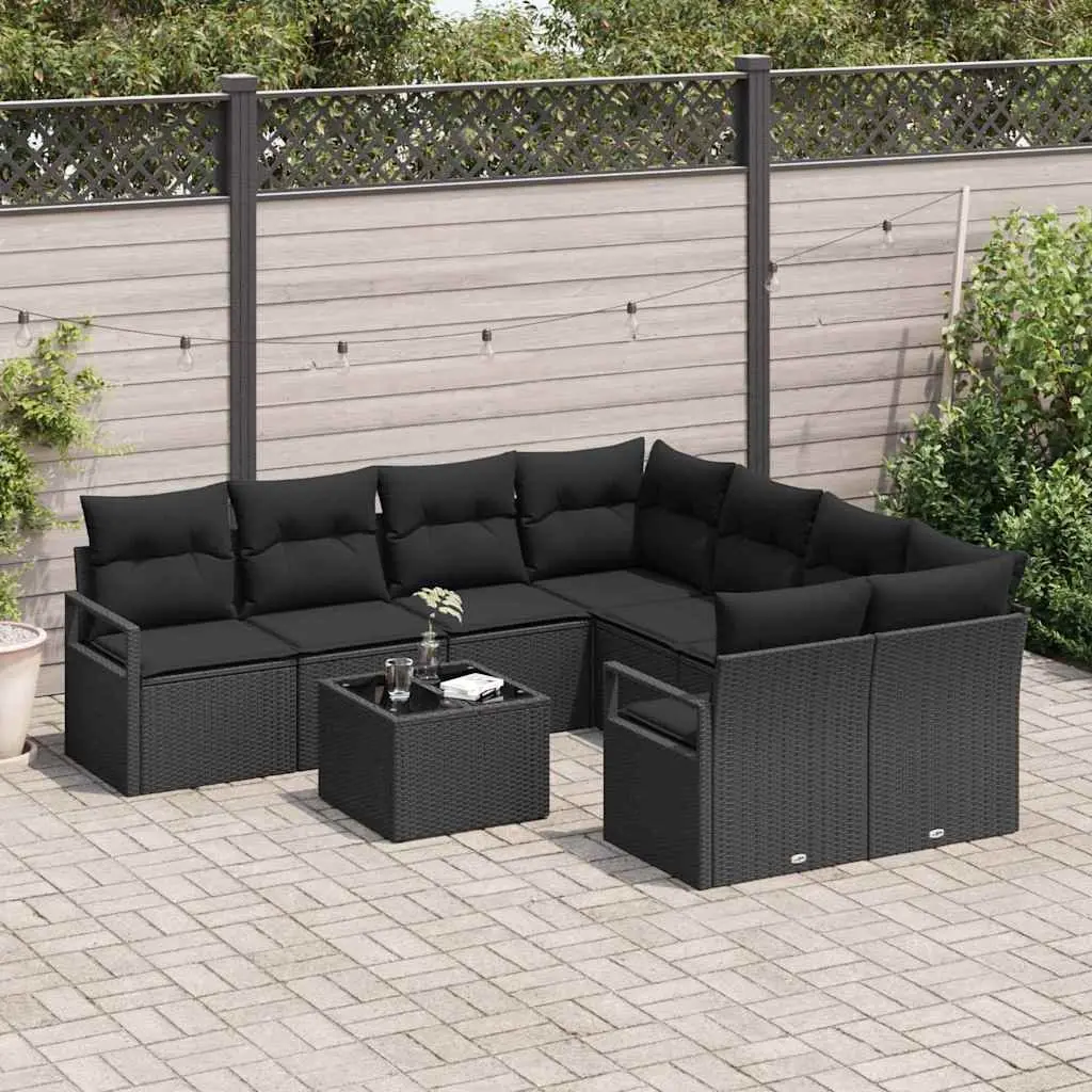 Outdoor Sofa Set 9 Piece Garden Patio Furniture Modular Rattan Seating with