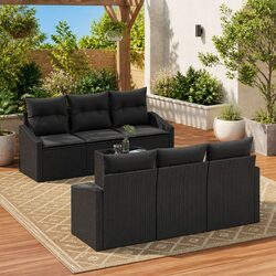 7 Piece Modular Outdoor Sofa Set - Specifications Inside