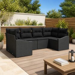 Specifications of 6-Piece Modular Garden Sofa Set