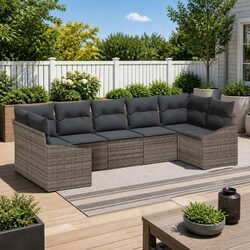 Specifications of 7-Piece Grey Garden Sofa Set