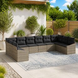 Detailed Specifications of 10-Piece Garden Sofa Set