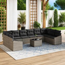 Modular Garden Sofa Set Specifications: Light Grey and Durable
