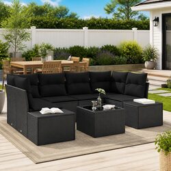 8-Piece Modular Garden Sofa Set: Specs and Details