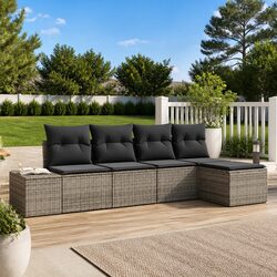 Specifications of Grey 5 Piece Outdoor Sofa Set with Storage