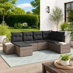 Specifications of Grey Modular Outdoor Sofa Set - 6 Pieces