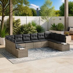 Specifications of 10-Piece Modular Garden Sofa Set