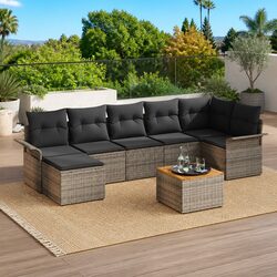 Specifications of 8-Piece Outdoor Garden Sofa Set