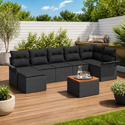 Specifications for 8-Piece Outdoor Garden Sofa Set