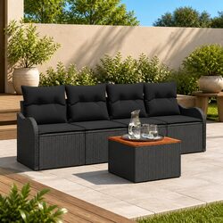 Specifications of 5-Piece Modular Garden Sofa Set