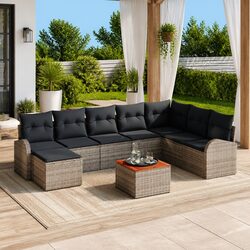 Specifications of 9-Piece Modular Garden Sofa Set