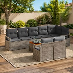 9-Piece Modular Garden Sofa Set: Dimensions & Specs