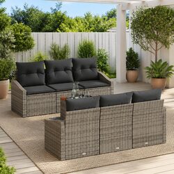 7-Piece Modular Grey Rattan Sofa Set Specifications
