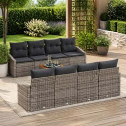 9-Piece Grey Modular Sofa Set: Specs and Features